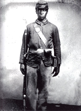 black Civil War soldier photo
