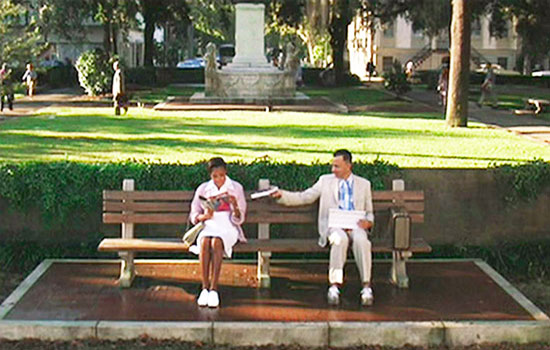 Chippewa Square Forrest Gump Bench
