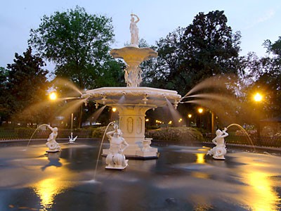 Forsyth Park fountain Savannah Senior Outing